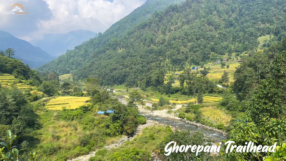 Trailhead in Annapurna Conservation Area