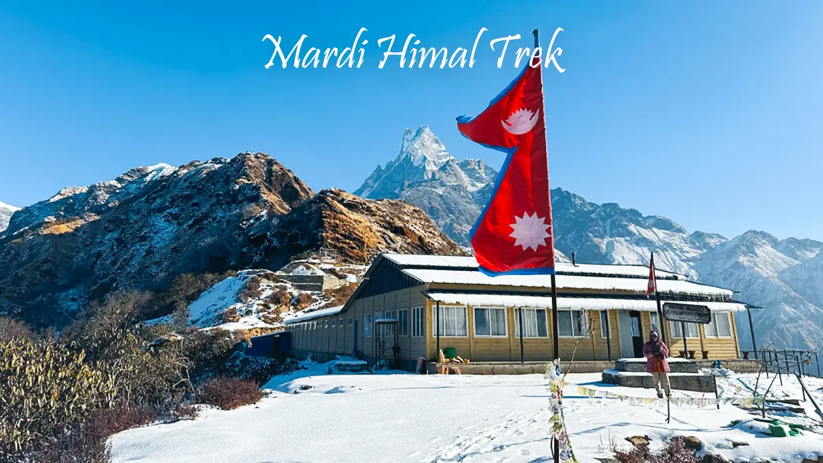 Mountain landscapes on the Mardi Himal Trek