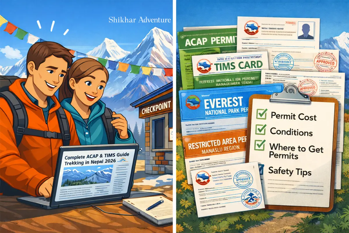 Happy trekkers after getting information on Annapurna Trek Permits