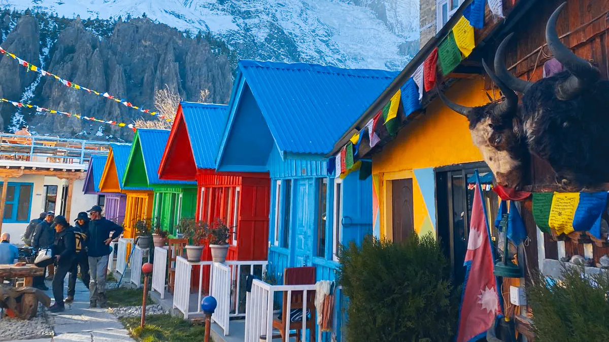 Teahouse accommodation in Manang village Annapurna Circuit acclimatization base