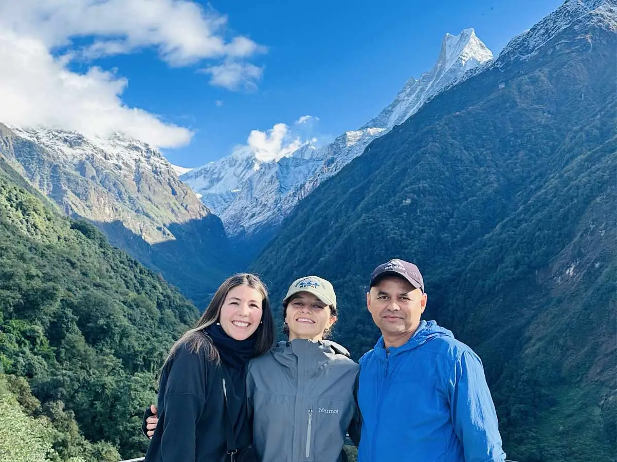 Beautiful view from Upper Sinuwa on our way back from ABC