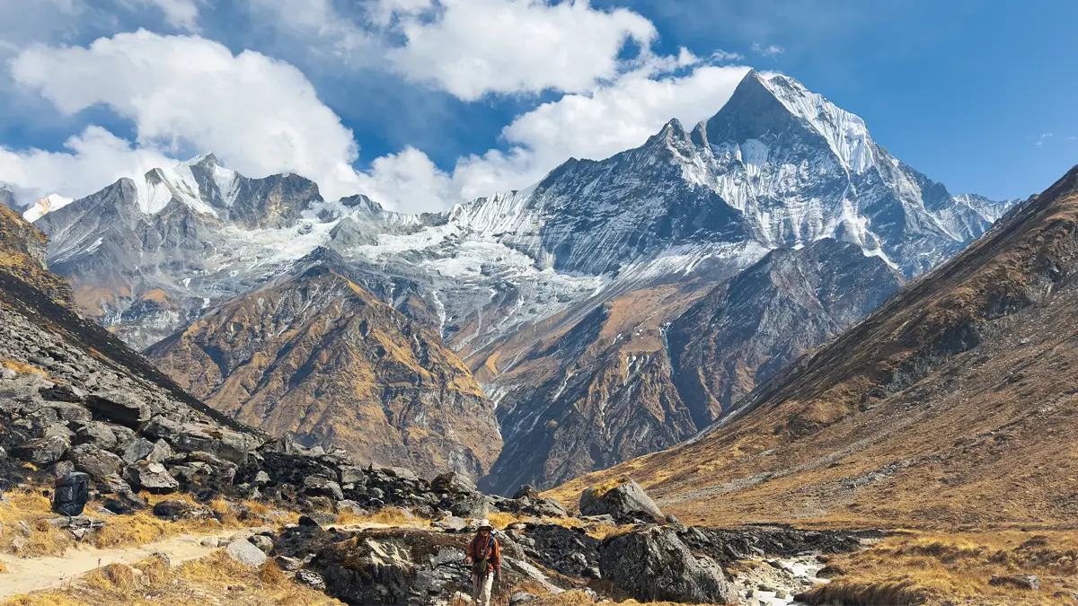 Stunning Annapurna Himalayan landscape for photography-focused trekking