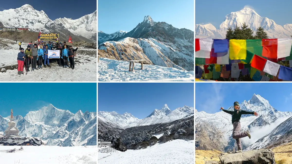Weather conditions during December trekking in Nepal