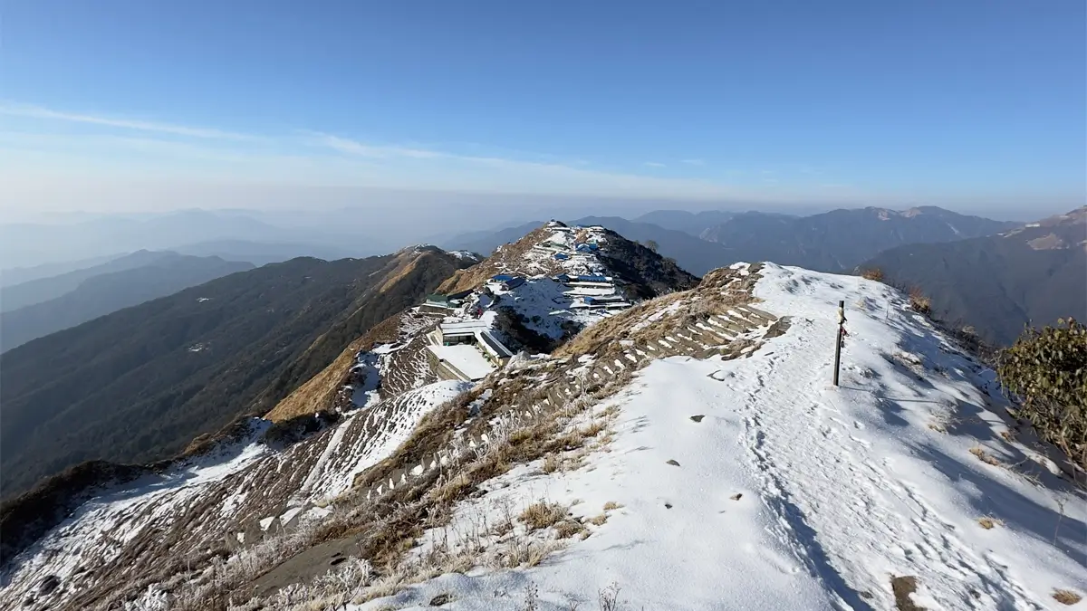 Mardi Himal trail in December; Covered in Snow