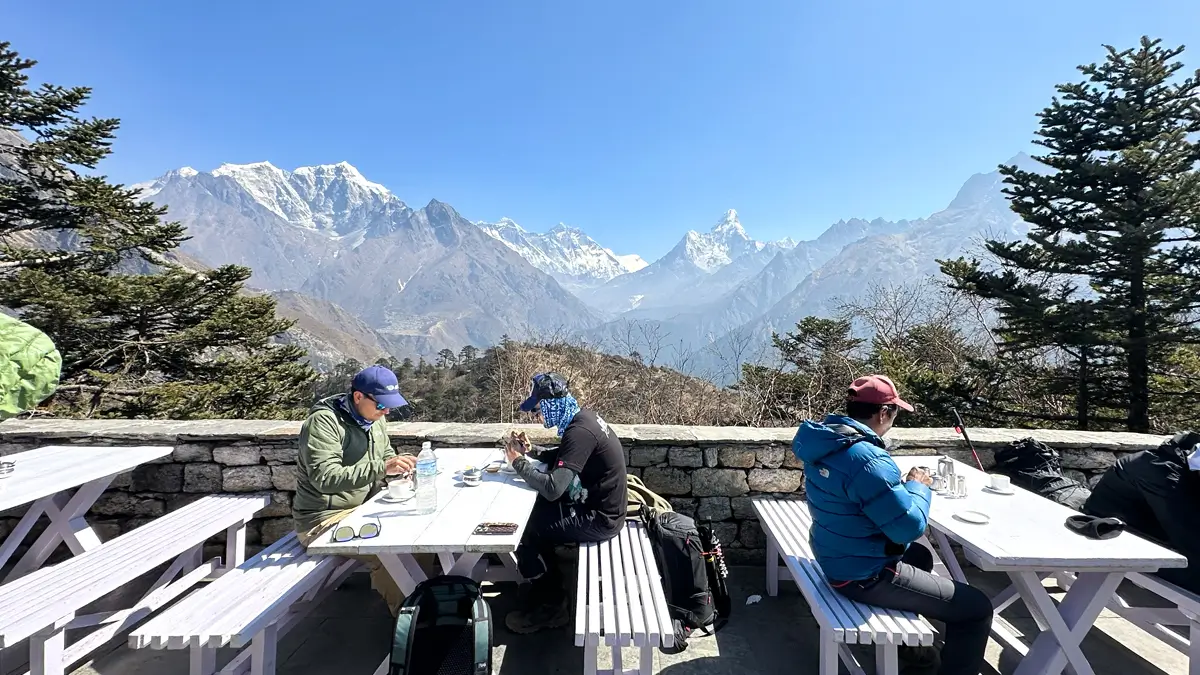 View from Everest View Hotel on Namche Acclimatization Day