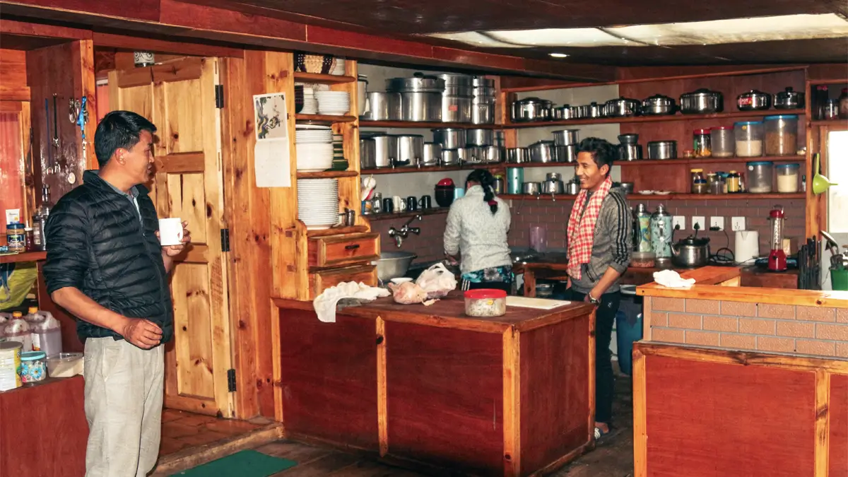 Typical Sherpa Teahouse Located in Namche Bazar
