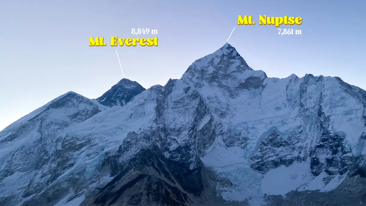 View of Everest and surrounding peaks from Kala Patthar on the Everest Base Camp trek