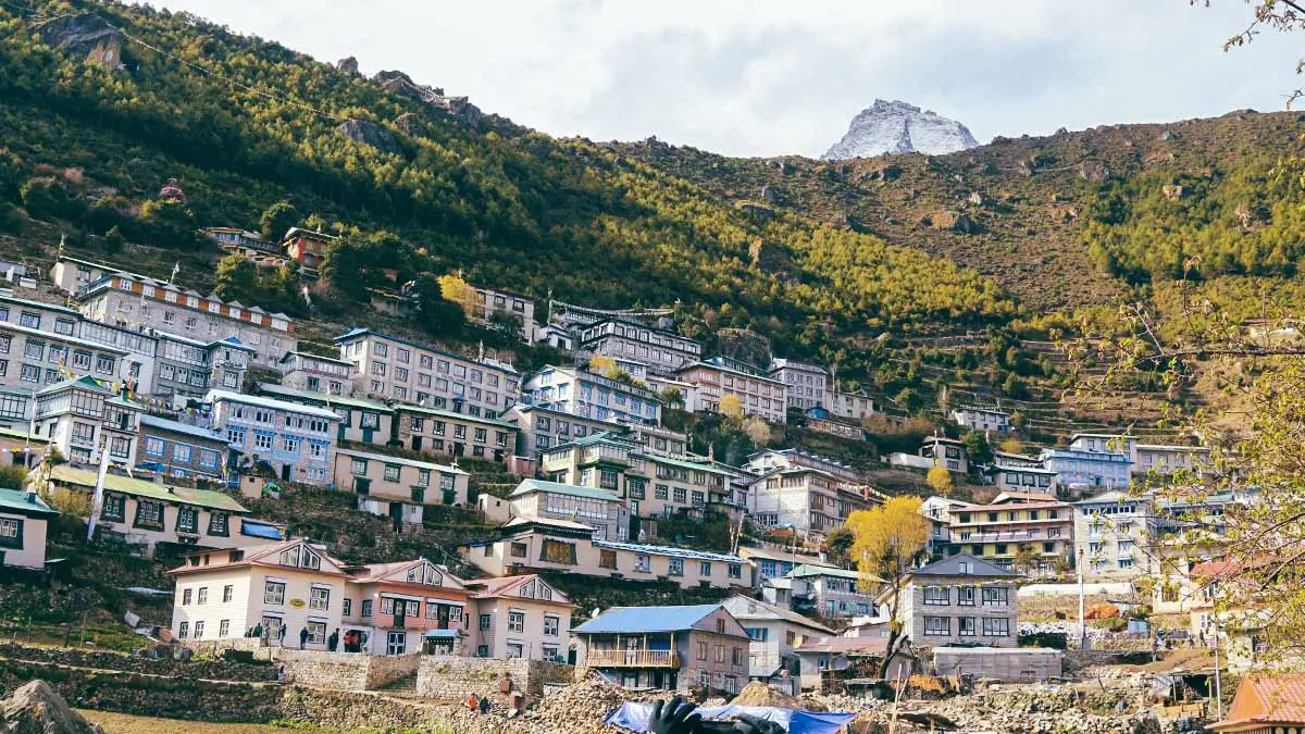 The beautiful Sherpa Town of Namche