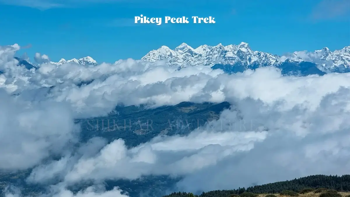 Everest seen from Pikey Peak Trekking
