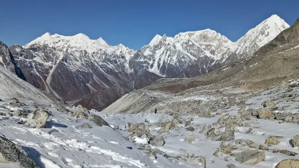 View from the Larke La Pass - Himalayan Range