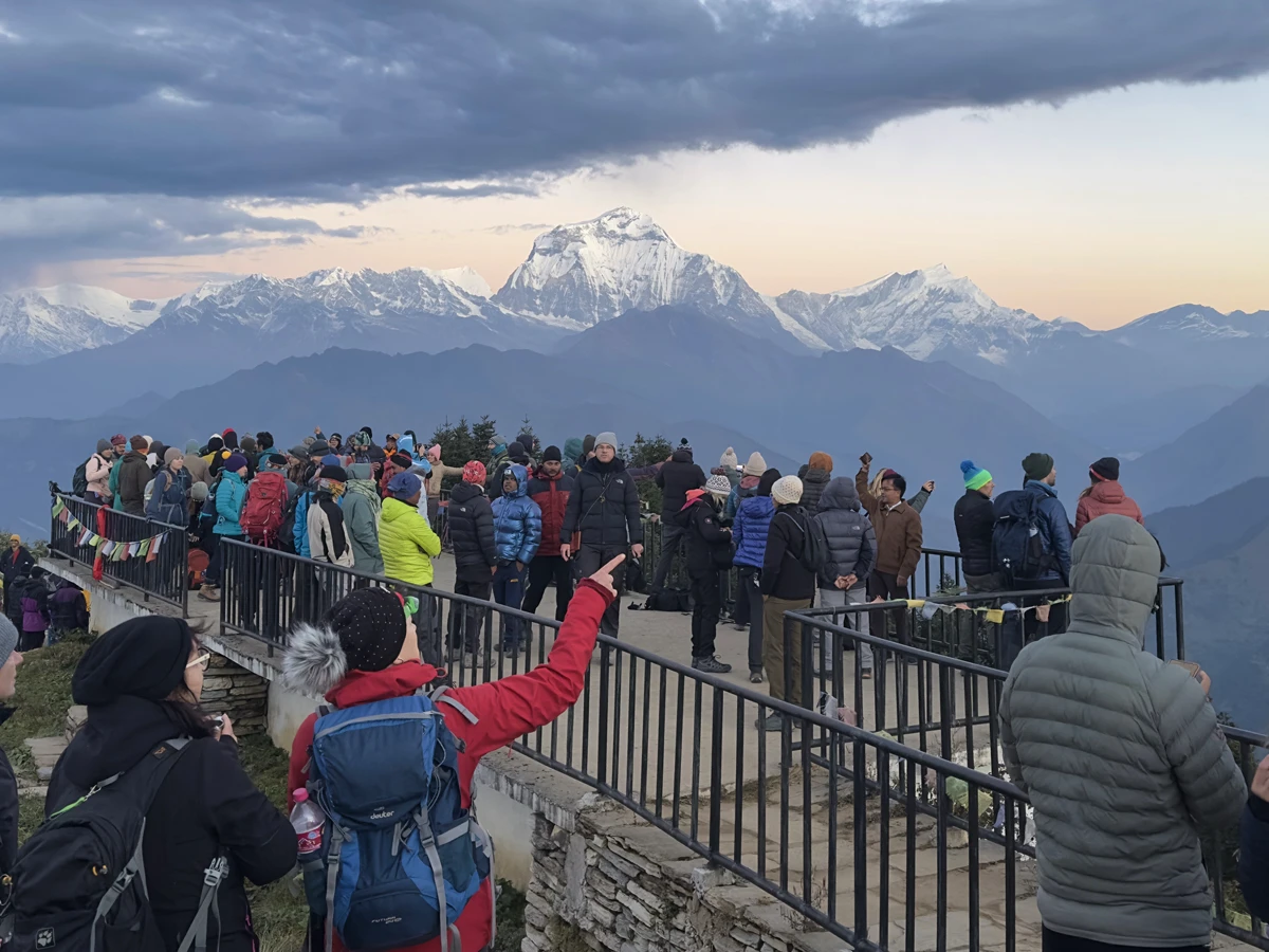 Sunrise view of Mt. Dhaulagiri from Poon Hill