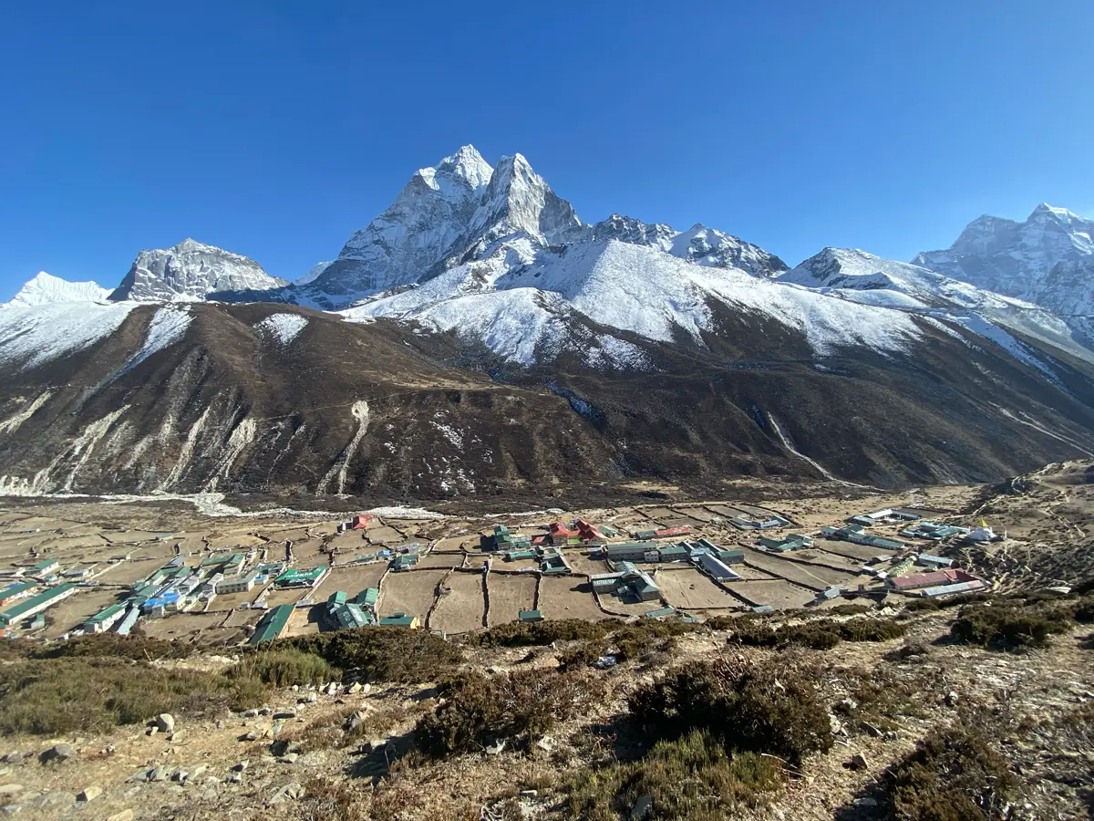 Dingboche village in the Khumbu region on the Everest trail