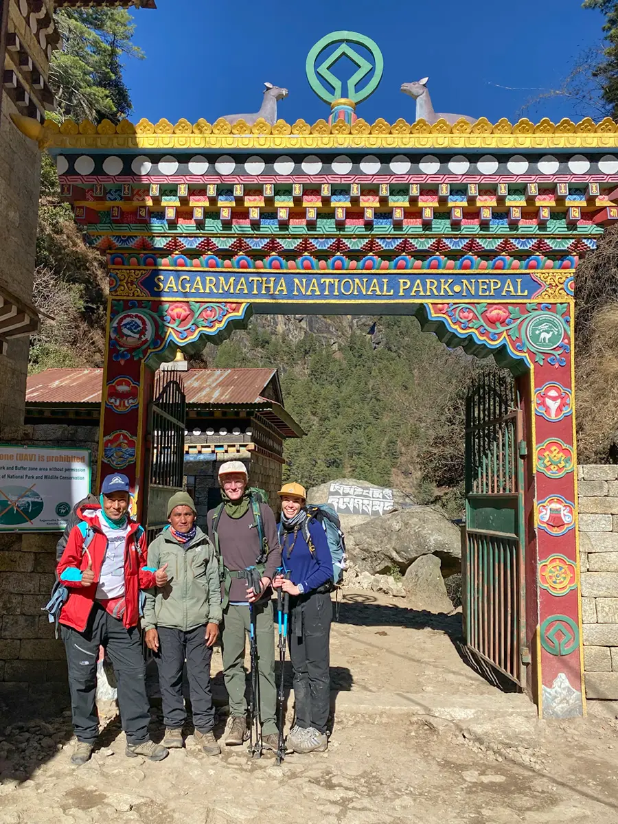 Entrance gate of Sagarmatha National Park, Nepal