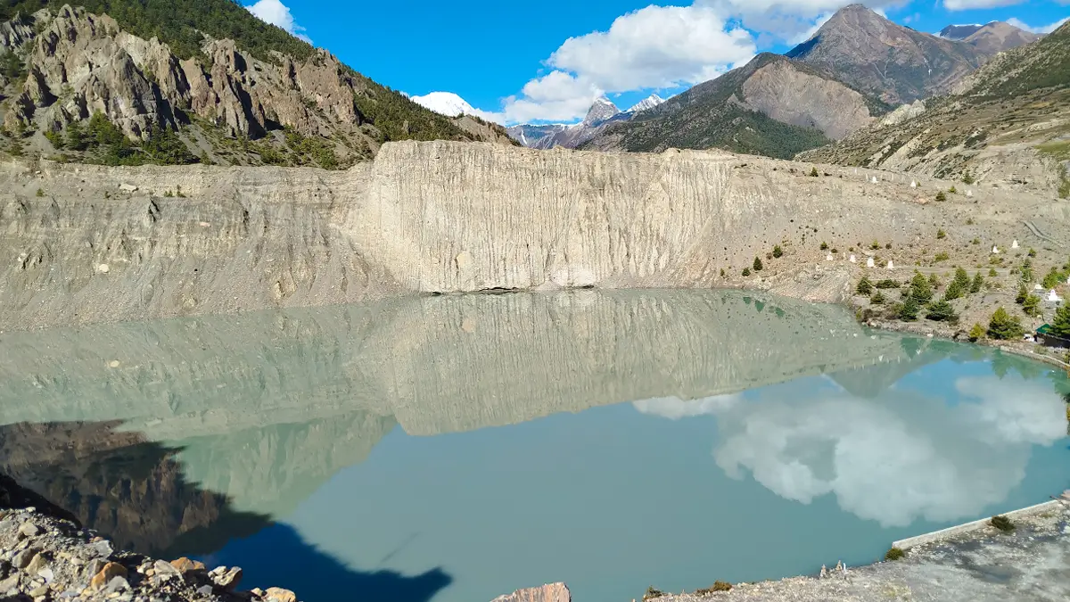 Gangapurna Lake view in Manang Nepal