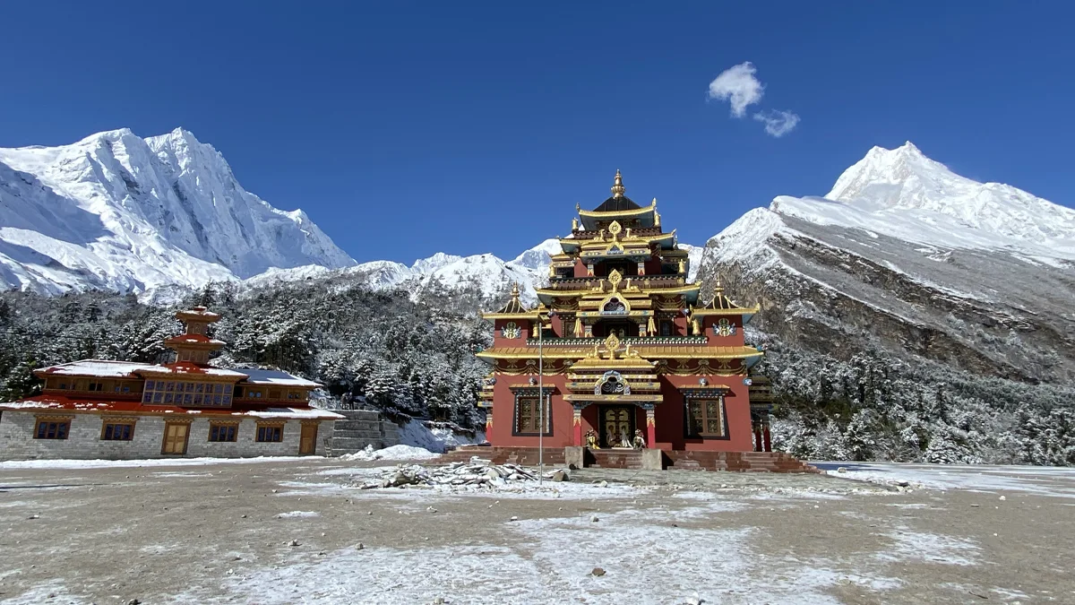 Shyala Monastery during the Manaslu Circuit Trek