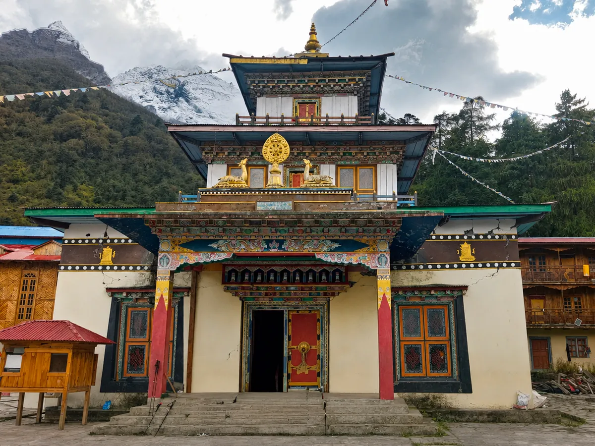 Ribum Monastery in Lho village on the Manaslu Circuit