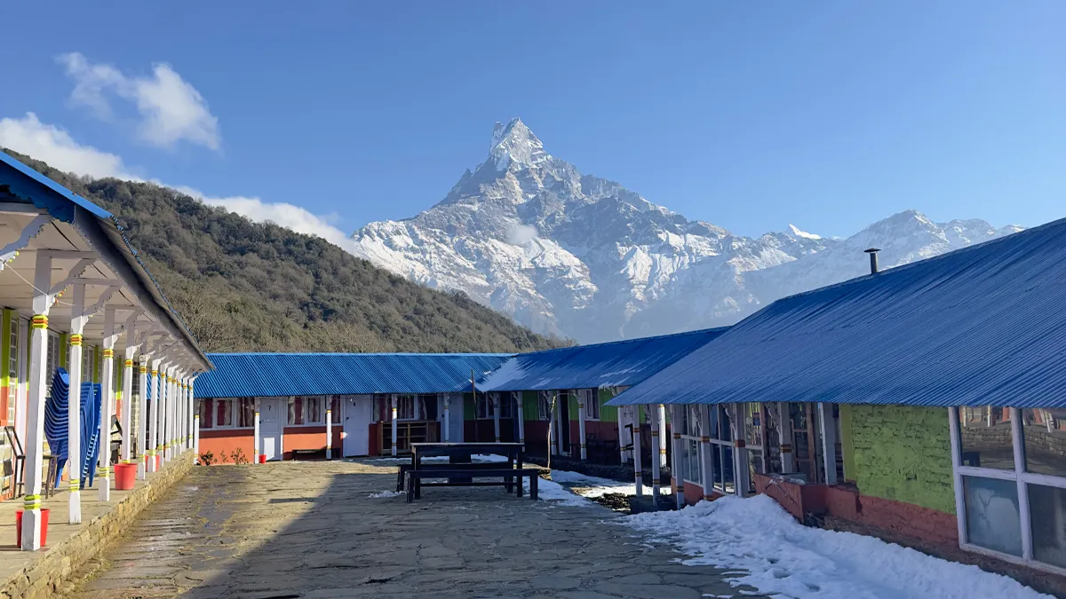 Low Camp on the Mardi Himal Trail